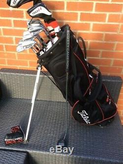 Full Set Of Titleist Golf Clubs, Includng Custom Scotty Cameron Golo Putter