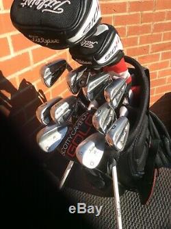 Full Set Of Titleist Golf Clubs, Includng Custom Scotty Cameron Golo Putter
