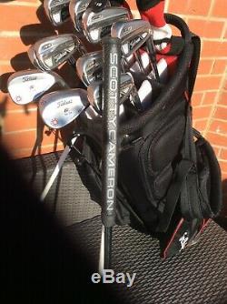 Full Set Of Titleist Golf Clubs, Includng Custom Scotty Cameron Golo Putter