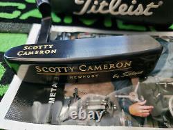 LH Scotty Cameron Newport Gun Blue Putter 35 Left Handed MINT All Original