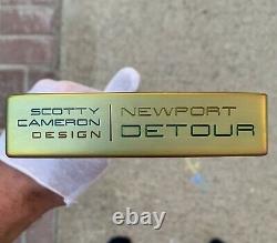 Left Handed LH Weld Neck Center Shafted Scotty Cameron Newport Detour Putter