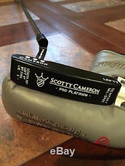 Left Handed Scotty Cameron Pro Platinum Mil-Spec Newport, 35 WithHC