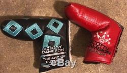 Left Handed Scotty Cameron Select Newport 2 + 2 SC Headcovers & Weights