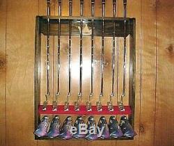 Magnetic Golf Club Display Rack Case for 8 Scotty Cameron Putters & Head covers