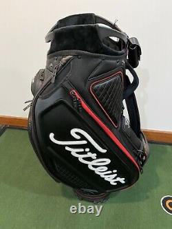 NEW! 2020 Titleist Scotty Cameron Putters Staff Bag with Rain Hood Black Leather