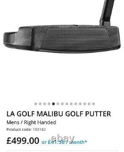 NEW LA Golf Malibu Putter / 35 / Black LAGP Shaft / FB Slant Neck / Scotty 7.5