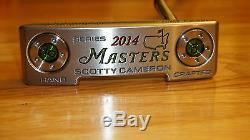 New Rare Titleist Scotty Cameron Masters 2014 With White Leather Putter