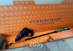 PUTTER GRAPHITE SHAFT MILLED FACE 35 Paddle CUSTOM MADE Like SCOTTIE
