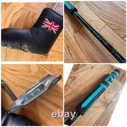 PUTTER GRAPHITE SHAFT MILLED FACE 35 Paddle Grip STEALTH BLACK Like SCOTTY