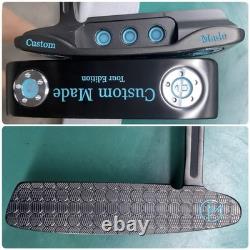 PUTTER GRAPHITE SHAFT MILLED FACE 35 Paddle Grip STEALTH BLACK Like SCOTTY