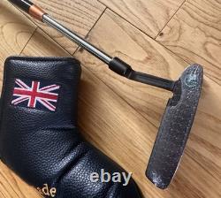 PUTTER GRAPHITE SHAFT MILLED FACE 35 Paddle Grip STEALTH BLACK Like SCOTTY