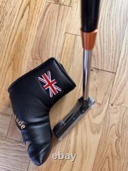 PUTTER GRAPHITE SHAFT MILLED FACE 35 Paddle Grip STEALTH BLACK Like SCOTTY