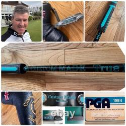 PUTTER GRAPHITE SHAFT MILLED FACE 35 Paddle Grip STEALTH BLACK Like SCOTTY