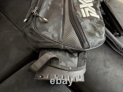 PXG Sunday Stealth Camo Golf Bag with Caley Irons + Scotty Cameron Red X Putter