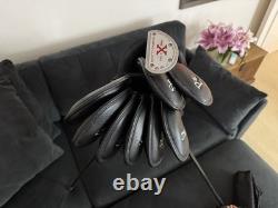 PXG Sunday Stealth Camo Golf Bag with Caley Irons + Scotty Cameron Red X Putter