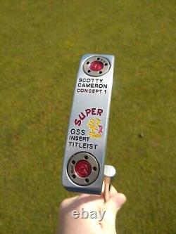 RARE tour issue scotty cameron circle t concept 1 super Rat gss putter 009