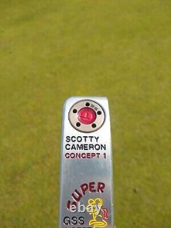 RARE tour issue scotty cameron circle t concept 1 super Rat gss putter 009