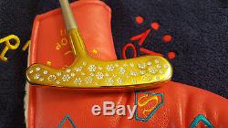 Rare Titleist Scotty Cameron Bulls Eye Custom Snow Effect Putter 35 MINT