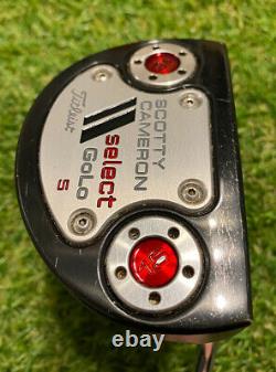 SCOTTY CAMERON SELECT GOLO 5 PUTTER (32 INCHES) with HEADCOVER GREAT CONDITION