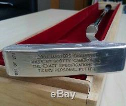 Scotty Cameron 2001 MASTERS Victory Tiger Woods Golf putter Limited