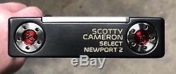 Scotty Cameron 2016 Select Newport 2 Putter New Lefty Xtreme Black RCG