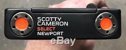 Scotty Cameron 2016 Select Newport Putter MINT RH Tour Black Finish TAF