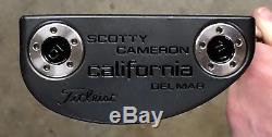 Scotty Cameron California Del Mar Putter MINT RH Tour Black Finish SSSB