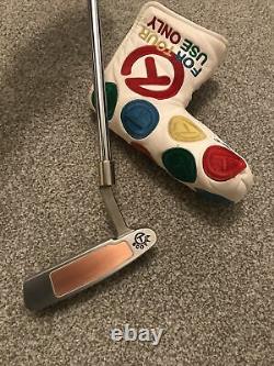 Scotty Cameron Circle T Button Back T10 Tour Issue Putter 34 Inches With Cover