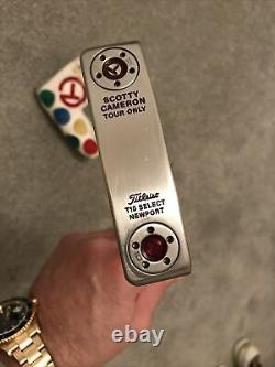 Scotty Cameron Circle T Button Back T10 Tour Issue Putter 34 Inches With Cover