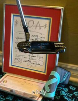Scotty Cameron Circle T Tour Putter 009 Carbon Brand new Fancy Face. Hand Signed