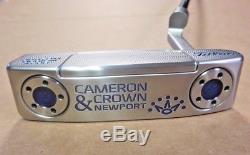 Scotty Cameron Custom Shop Cameron & Crown Newport Translucent Blue 33 New