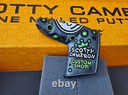 Scotty Cameron Custom Shop Jackpot Johnny Charcoal Lime Blade Putter Headcover