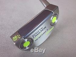 Scotty Cameron Custom Shop Putter Newport 3 34 360g Lime withJackpot Johnny Stamp
