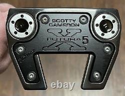 Scotty Cameron Futura X5 Welded Flow Neck Putter With Cover LH Xtreme Dark DLC