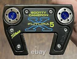 Scotty Cameron Futura X5 Welded Flow Neck Putter Xtreme Dark Finish FLT