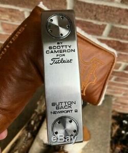 Scotty Cameron Limited Edition Button Back Newport 2 Teryllium Putter -MINT
