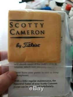 Scotty Cameron Oil Can Coronado 2 with Headcover, Shaft Bands, Cleaning Cloth