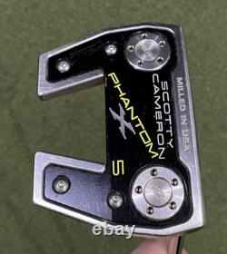 Scotty Cameron Phantom 5 X Putter 35 Right Hand + Head Cover Good Condition