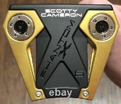 Scotty Cameron Phantom X 6 Putter New RH Gold Rush Finish UCR