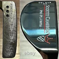 Scotty Cameron Pro Platinum Del Mar 3.5 Putter MINT Xtreme Dark Finish -RARE