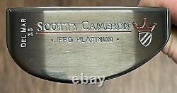 Scotty Cameron Pro Platinum Del Mar 3.5 Putter MINT Xtreme Dark Finish -RARE