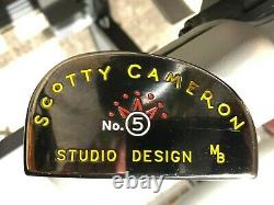 Scotty Cameron Putter Studio Design No 5 MINT LH