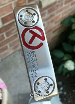 Scotty Cameron Raw Tour T22 Newport Terylium Circle T Putter with cover -NEW