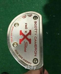Scotty Cameron Red X Putter 35 Right Hand Good Condition + Extra Scotty Grip