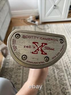 Scotty Cameron Red X putter / Scotty Cameron 32.5 steel shaft / Original Grip