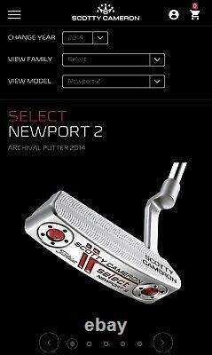 Scotty Cameron Select Newport 2 2014 with Original Headcover