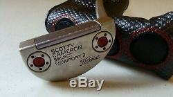 Scotty Cameron Select Newport 3 35 RH putter withheadcover used -see pics