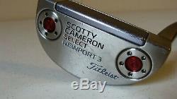 Scotty Cameron Select Newport 3 35 RH putter withheadcover used -see pics