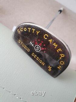 Scotty Cameron Studio Design Number 5 Putter With Headcover. Right Handed