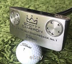 Scotty Cameron. Studio Select Squareback No. 1. (33.5) With Head Cover